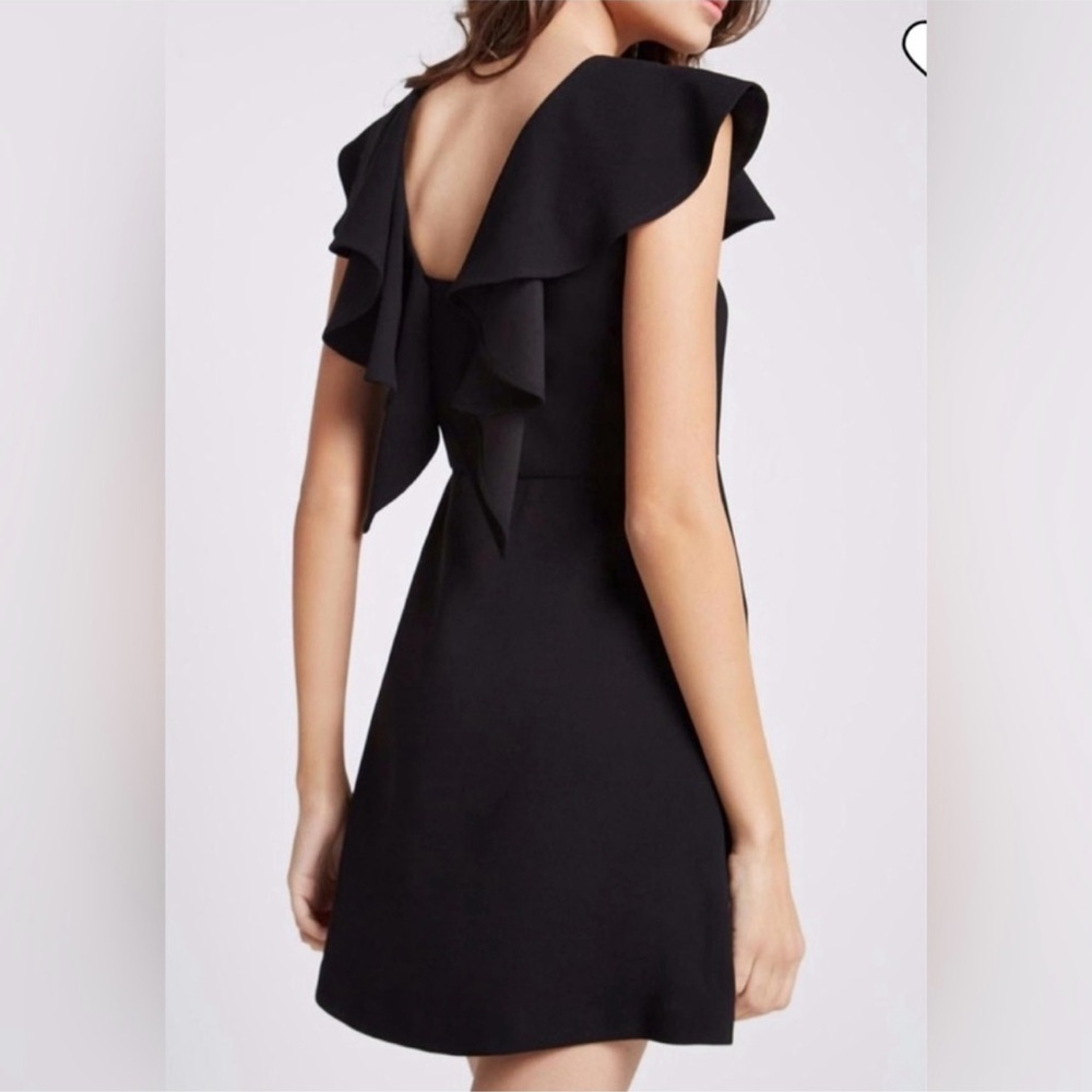 BCBGeneration Ruffled Black Mini Dress